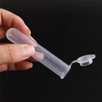 Set de 10 viales de plástico para laboratorio 10ML