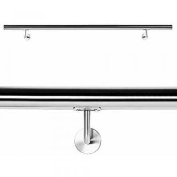 Ringhiera scala 130 cm in acciaio inox V2A - Wiltec