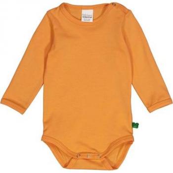Langarmbody von Freds World in Tangerine, vegane GOTS‑Qualität