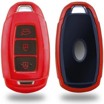 Funda de Llave de Coche de TPU para Hyundai i30, Ix35, KONA, Encino, Solaris, Azera, Grandeza, IG Acento, Santa Fe y Palisade