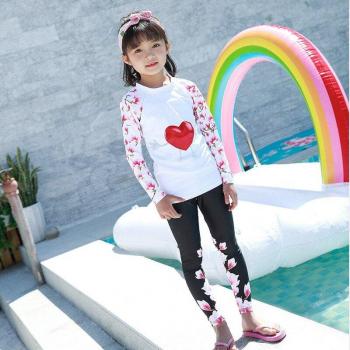 Kids Long Sleeve Rash Guard Swimwear Set for Boys and Girls