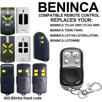 Transmetteur de porte de garage BENINCA TO.GO 2WK/4WK