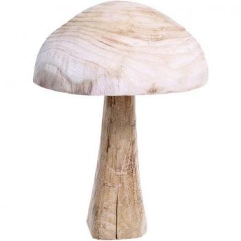 Naturbelassener Deko-Pilz für die Weihnachtszeit