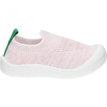 Zapatos Kickers KICK EASY para niña y niño, modelo 878463-10, talla 33, colores blanco y rosa