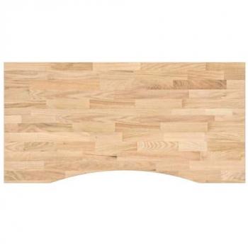 VidaXL Desk Top Untreated 100x50x2.5 cm Solid Wood Oak Rectangular