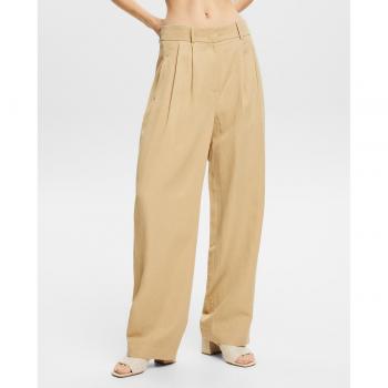 Pantalón de Mujer TENCEL™ y Lino Estilo Wide Leg Esprit