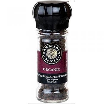 Organic Peppercorns Black - in grinder