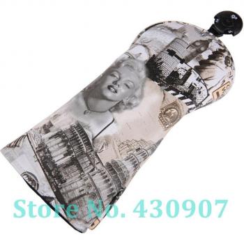 Soft Polyester Leather Golf Hybrid Head Cover