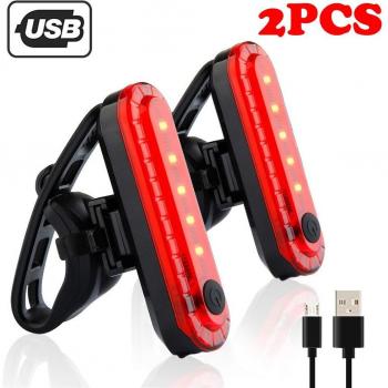 Faros LED 2x Bicicleta con Modo 4x