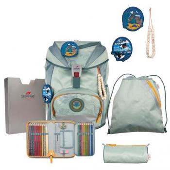 DerDieDas® Grey Planet ErgoFlex Schulranzen Set 5-teilig