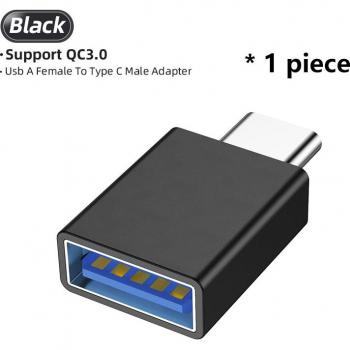 Convertidor USB A a Tipo C con soporte para MacBook, Samsung y Xiaomi