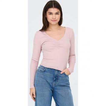 ONLY Langarmshirt „BETTY“ – Rosarot, S (Frauen)