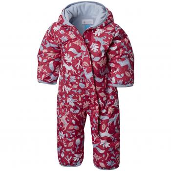 Columbia Bébé Combinaison de Ski - Snuggly Bunny Bunting - Polyester - Rouge (Cactus Pink Deers/Faded Sky) - Taille : 3/6 mois - 1516331