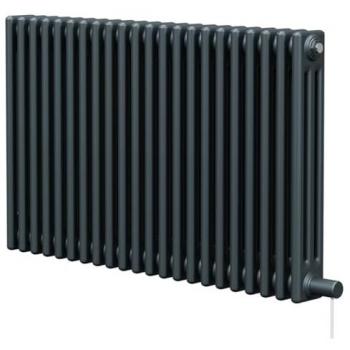 Horizontal Electric Triple Column Radiator - Anthracite 600mm x 999mm