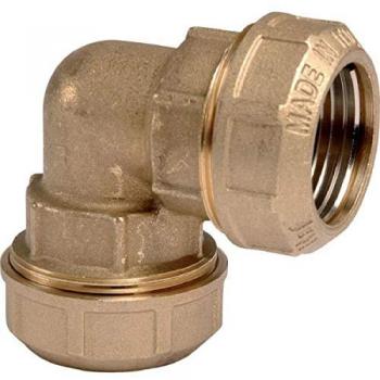 Raccord PE coudé 90° femelle à serrage Ø 25 mm