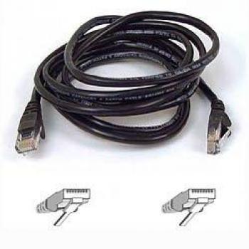 Cable de Red Belkin Cat5e (2 Metros, RJ45M/M, UTP, Snagless), Negro