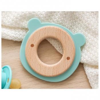 Mordedor de Madera Kiokids Osito para Bebé