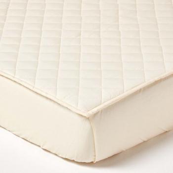 Homescapes - Housse de matelas en coton bio 150 x 200 cm