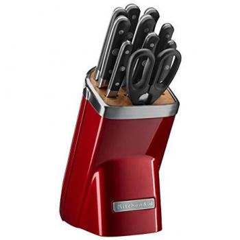 Kitchenaid Messerblock Solo Gusseisen – Farbvariante Liebesapfelrot – 30×25×20 cm