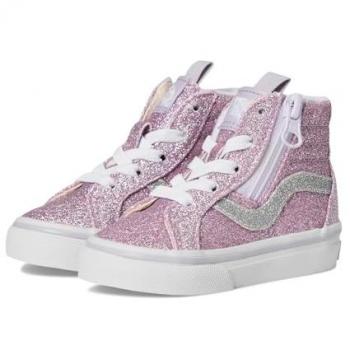 Vans Sk8 Hi Reissue Side Zip in rosa per bambini