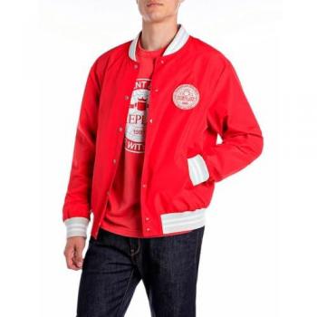Replay Imperial Red Bomber Jacket (XL) – Model 85120