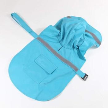 Poncho “AriaBlu” impermeabile con catarifrangente per cani grandi – XL
