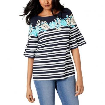 Camiseta Maternidad Estampada Rayas