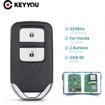 Llave de Control Remoto KEYYOU ID47 Chip 433Mhz para Honda
