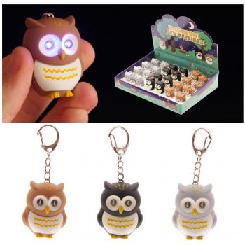 Light-Up Owl Key Ring