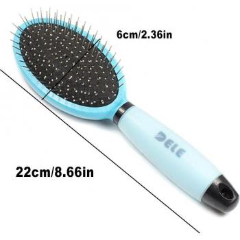 Double-Sided Deshedding Brush for Cats and Small Dogs