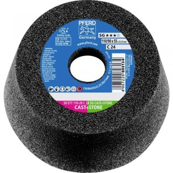 Pentola di levigatura PFERD ETT 110x20 C24 SG CAST+STONE per ghisa e pietra, confezione da 2 pz