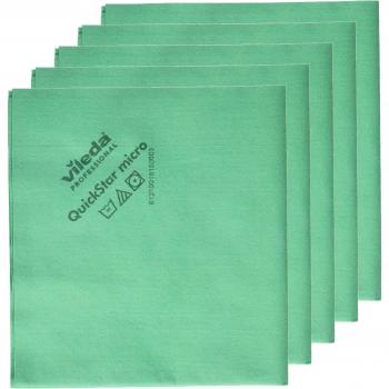 Bayetas multiusos Vileda Quickstar Microfibra 5 ud Verde