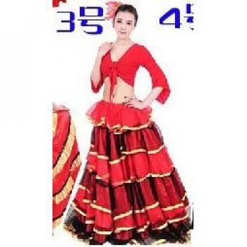 Barato rojo flamenco para niñas