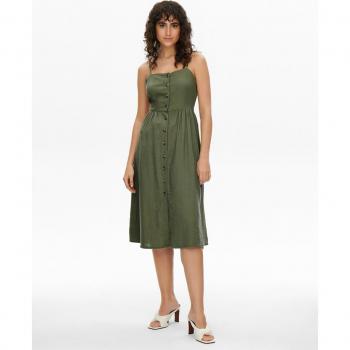 Mujer Linen Strap Midi con Cierre JDYSAY