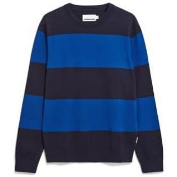 ARMEDANGELS LOUKAA STRIPES - Männer Strickpullover Regular Fit - bunt L