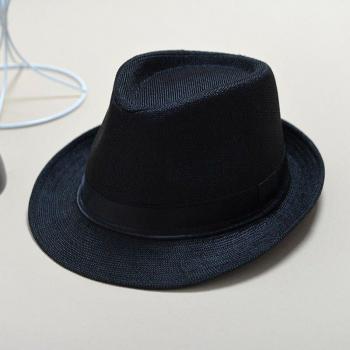 Unisex Stroh Sonnenhut Panama Trilby faltbar mit Gürtel
