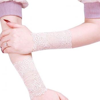 Guantes de verano para mujer con encaje y protección solar
