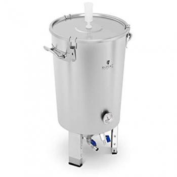 Fermenteur Conique Inox 30L avec Thermomètre & Robinet à Bille