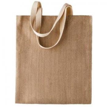 Ladies' Black Jute Bag with Patterns