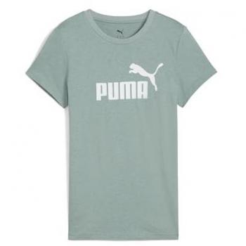 Puma Femminile T-Shirt Sportiva ESS No. 1 Logo Heather Verde L