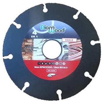 Lame Diamantée 115 mm pour Bois et Plastique - Diamwood