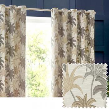 Galapagos Jacquard Eyelet Curtains