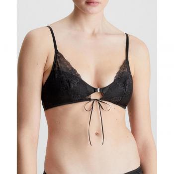 Calvin Klein Women's CK Black Triangle Bra - Large
