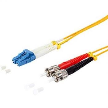 Equip LC/ST Fiber Optic Patch Cable, OS2, Singlemode Duplex, 5.0m