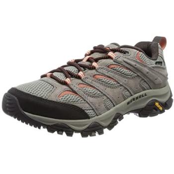 Merrell Zapatillas Moab 3 Gore‑Tex con Cordón Bungee, EU 43 (Marrón/Beige/Rojo)