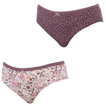 2er-Pack Violette Baumwollhöschen Brislip für Damen L