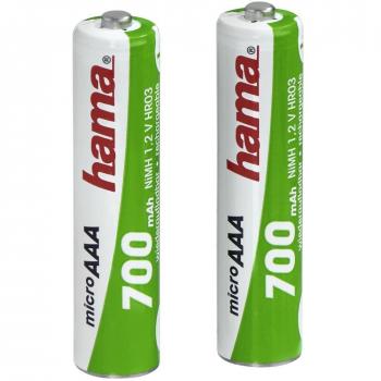 Zubehör Hama NiMH-Akku 2x AAA 700 mAh