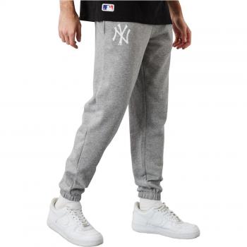New Era Joggers New York Yankees Mlb Team Logo Heather Grey / White L
