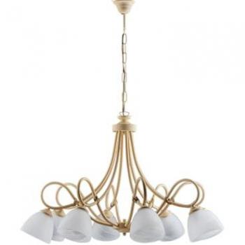 Lustre Élégance Dallas - Ivoire et Or