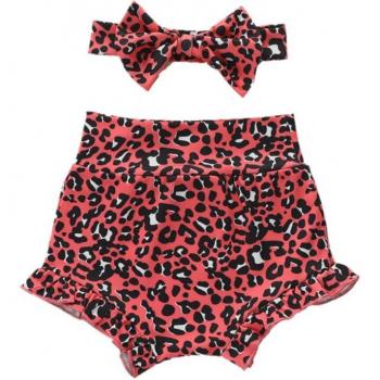 Leopard Print High Waist Baby Bloomers